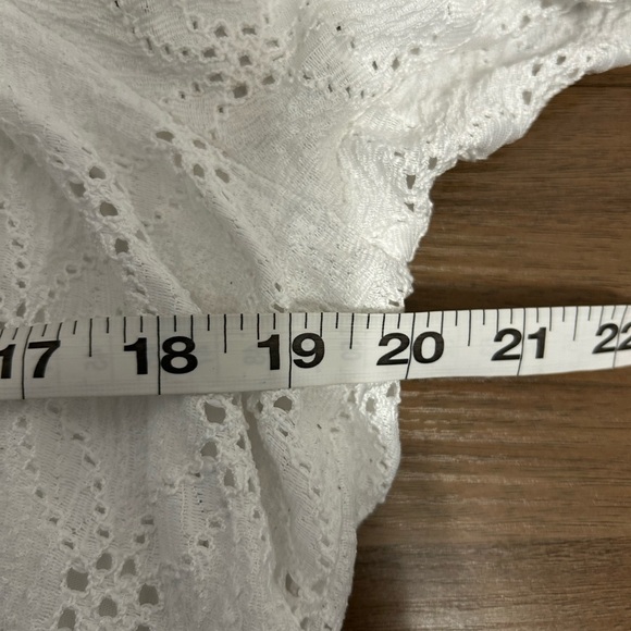 Anthropologie Maeve White Puff Sleeve Sundress. Size Medium - Picture 5 of 6